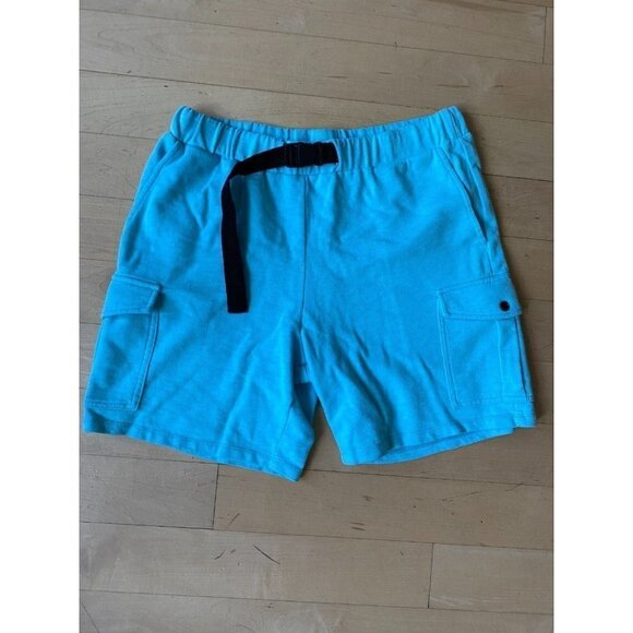𝅺BP Nordstrom Teal Jersey Shorts Women's Sz Small Buckle Belt - Picture 2 of 7